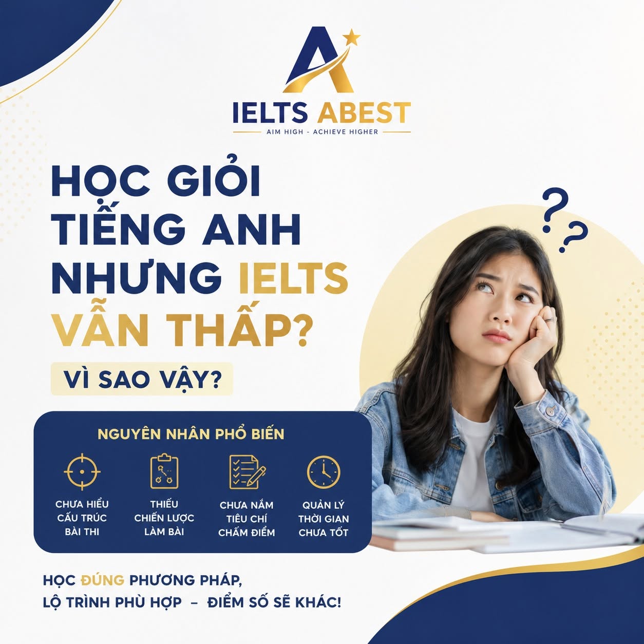Học Giỏi Tiếng Anh Nhưng IELTS Vẫn Thấp? Vì Sao Vậy? - ABest IELTS